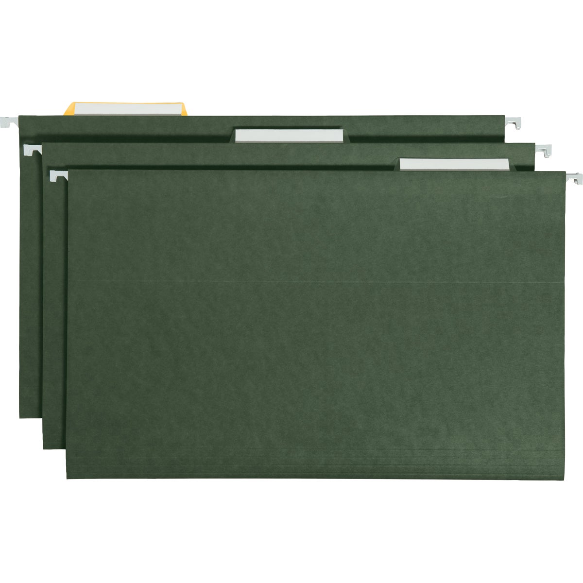 Smead Hanging File Folders, 1/3-Cut Tab, Legal Size, Standard Green, 25/Box