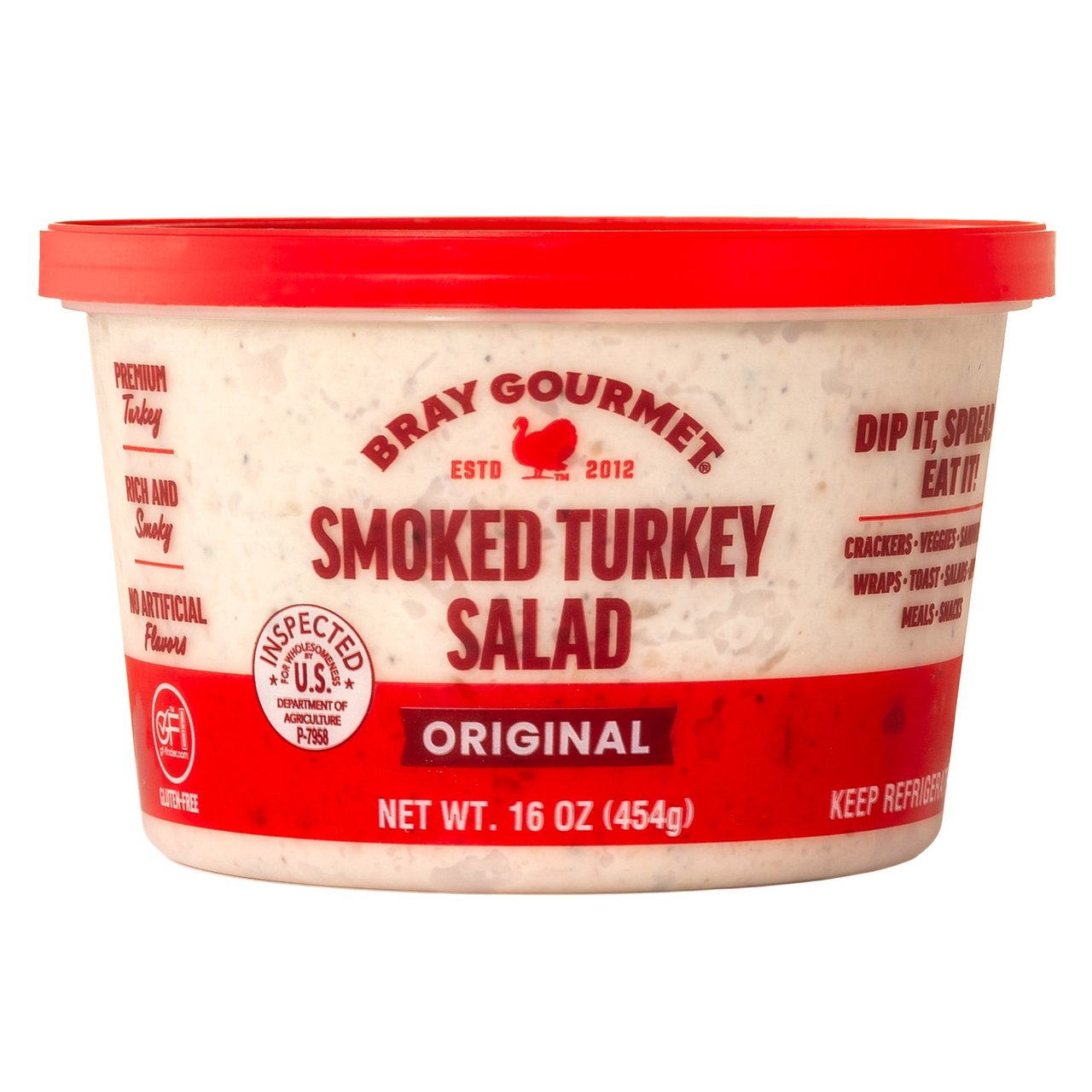 Bray Gourmet Smoked Turkey Salad 16oz - Image 1