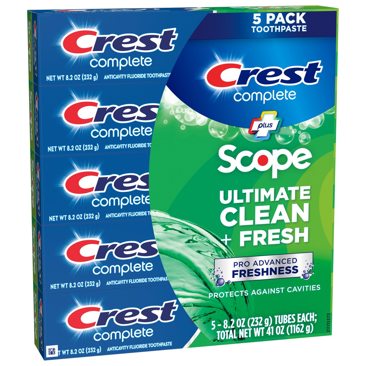 Crest Complete + Scope Advanced Active Foam Toothpaste 5/8.2oz - Image 1