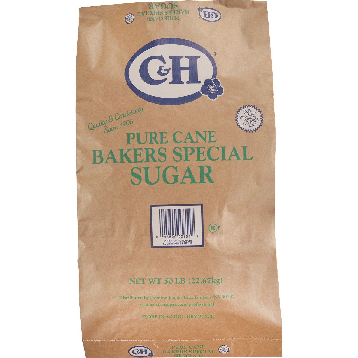 C&H Baker's Special Pure Cane Sugar, 50 LB - Image 1