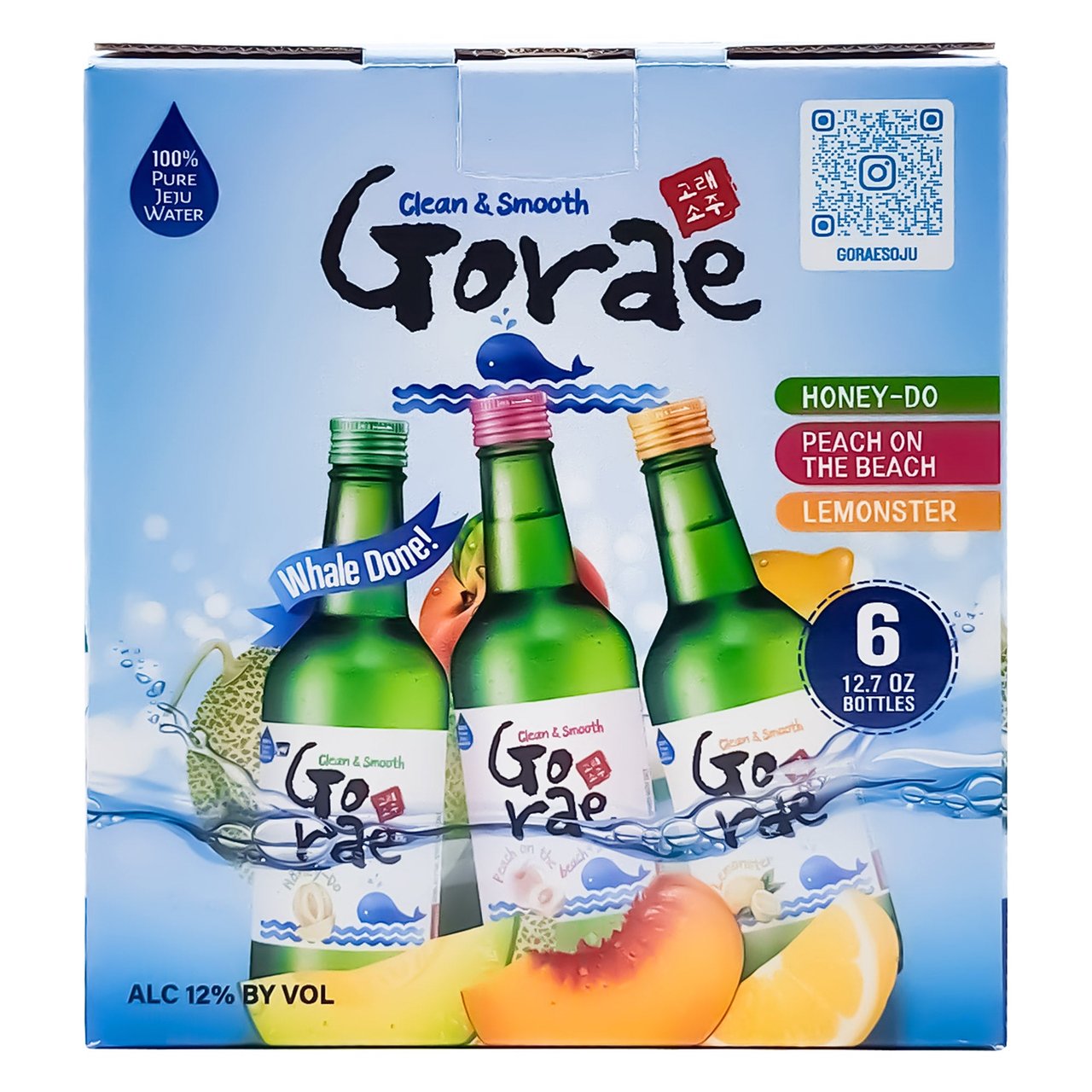 Gorae Soju Variety Pack South Korea 6/375ML