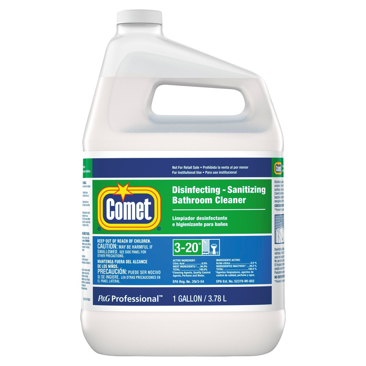 Comet Liquid Bathroom Cleaner, 1 Gallon, 3-Count (PGC22570CT) - Image 1
