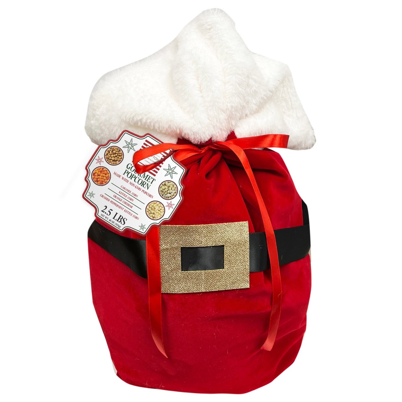 Hampton Popcorn Santa Bag, 4-Pack, 10 oz Each - Image 1