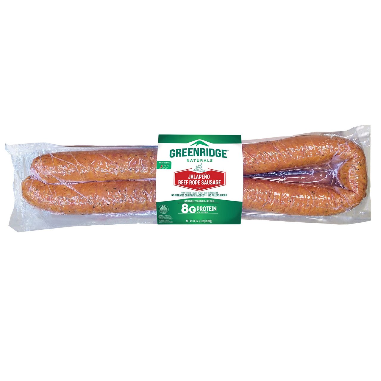 Greenridge Jalapeño Beef Rope Sausage 2 lbs - Image 1