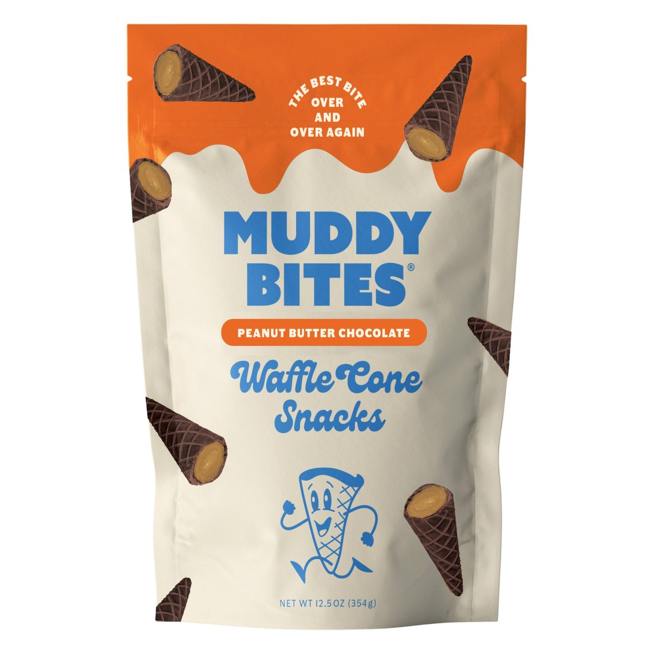 Muddy Bites Peanut Butter Chocolate Waffle Cone Snacks 12.5 oz - Image 1