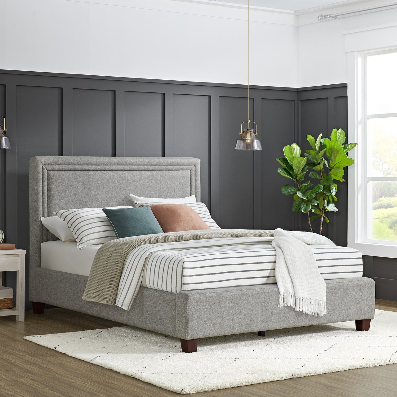 Northridge Home Alice Queen Upholstered Bed - Image 1