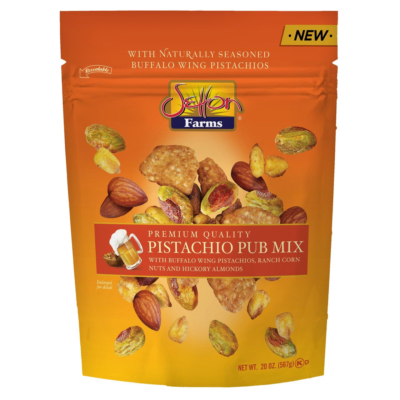 Setton Farms Pistachio Pub Mix 20 oz (1.25 lbs) - Image 1
