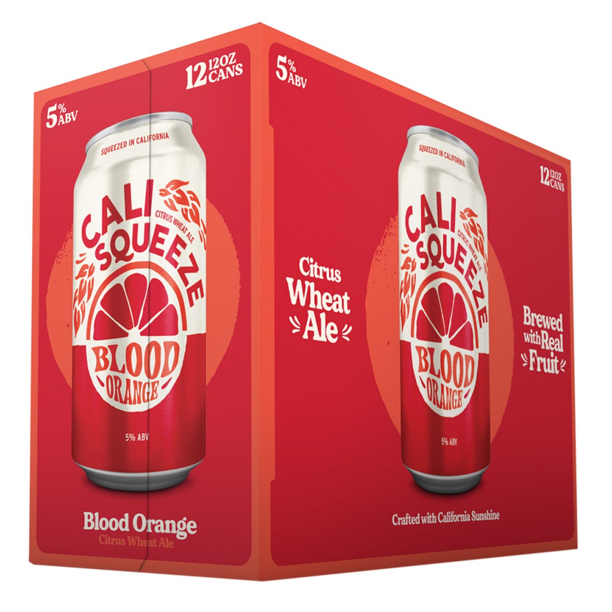 Cali Squeeze Blood Orange Wheat Ale, 12-Pack 12 oz Cans