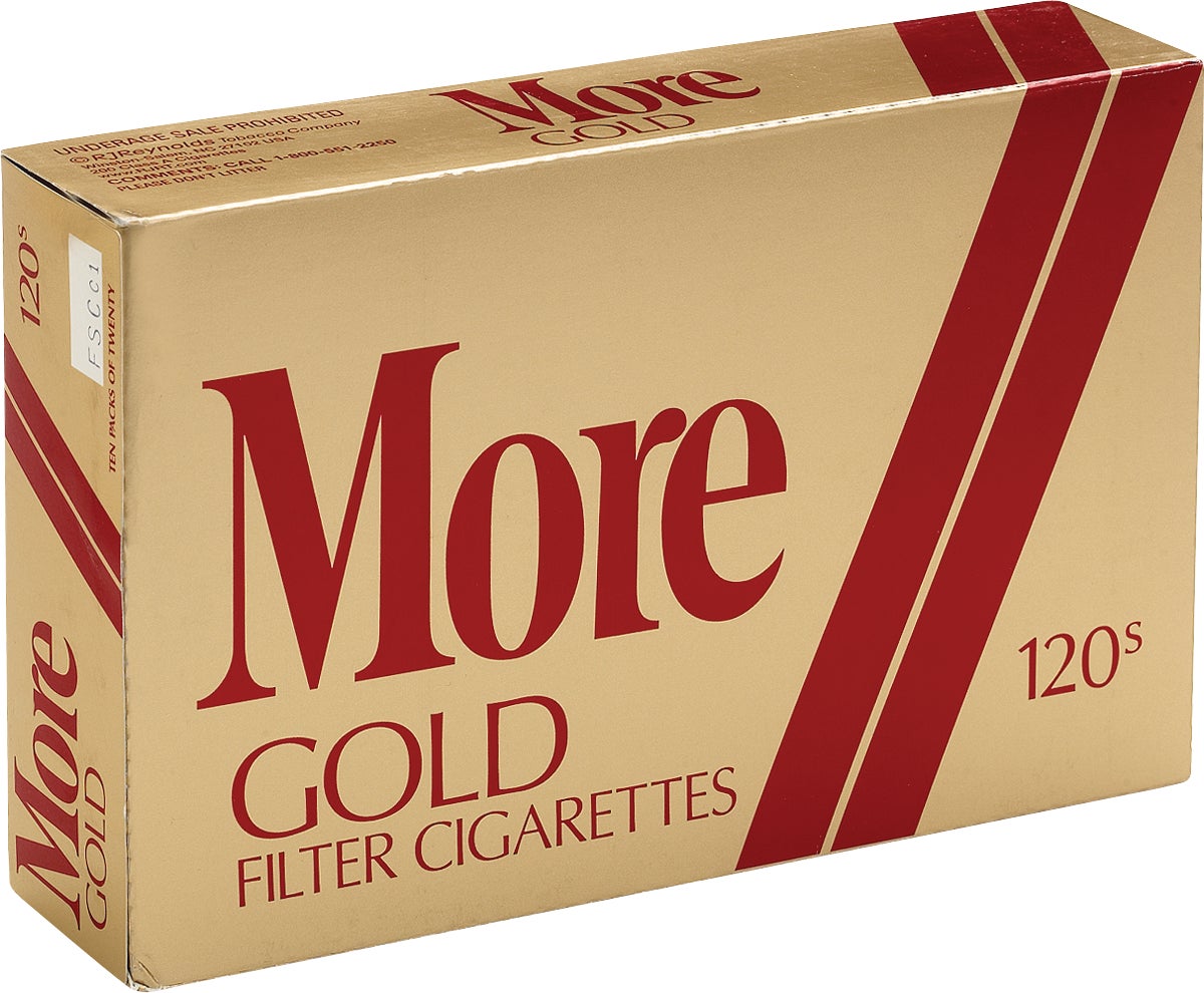 More Gold Slim 120 Cigarettes, Box