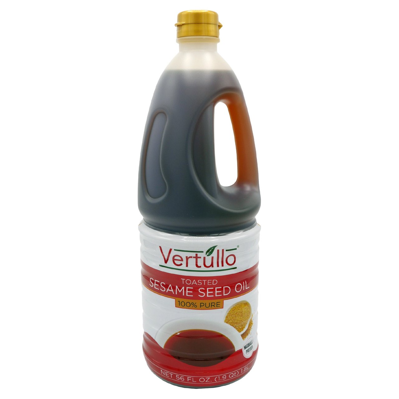 Vertullo 100% Pure Toasted Sesame Oil, 56 oz - Image 1