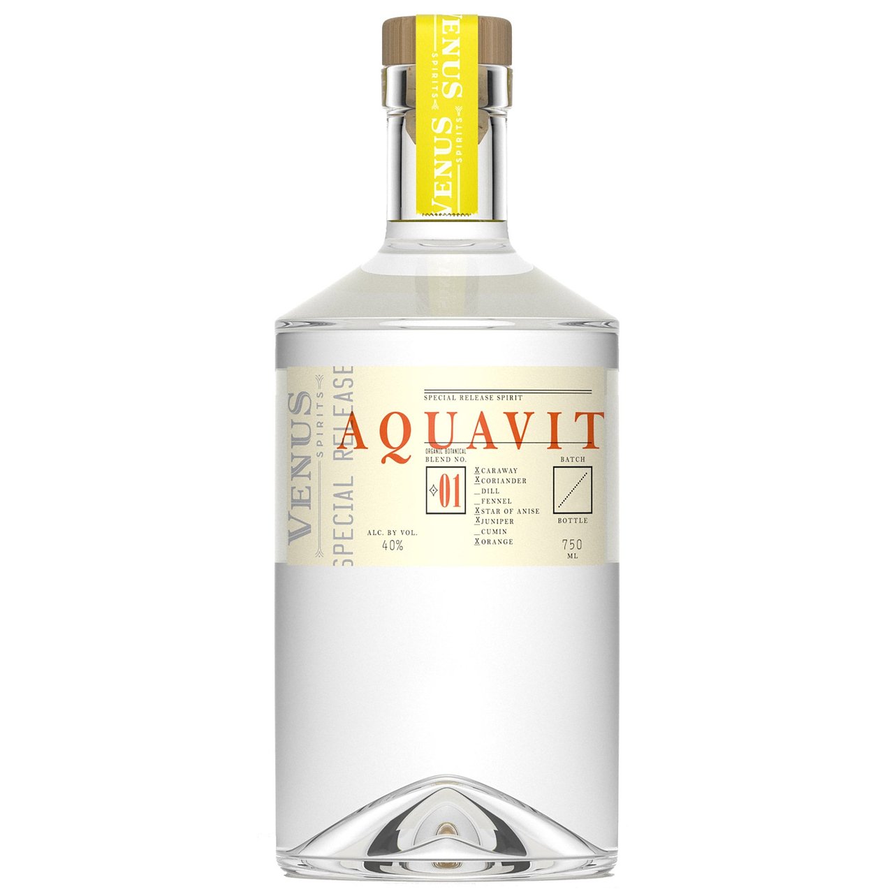 Venus Aquavit Santa Cruz 750ML - Image 1