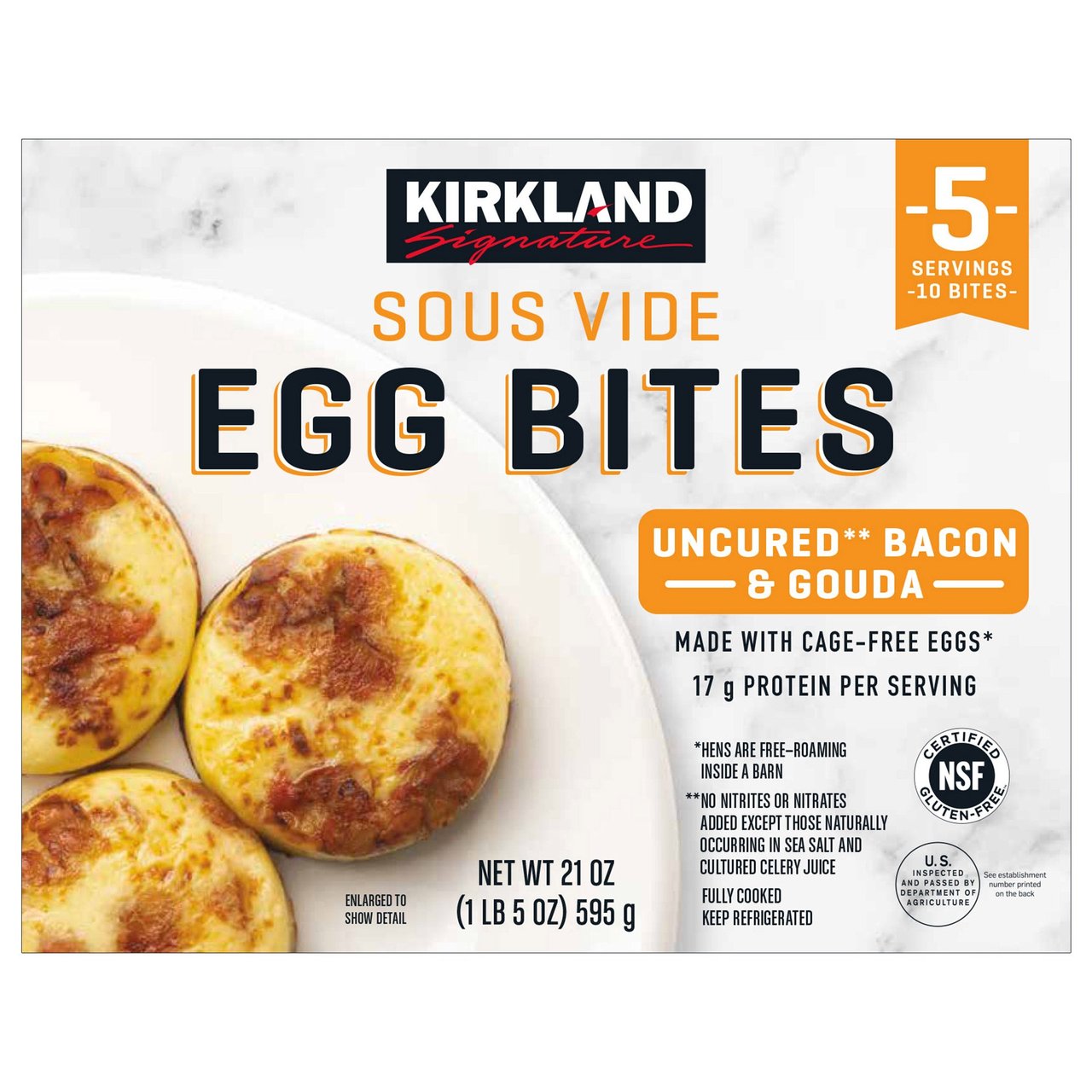 Kirkland Signature Bacon & Gouda Egg Bites 21 oz - Image 1