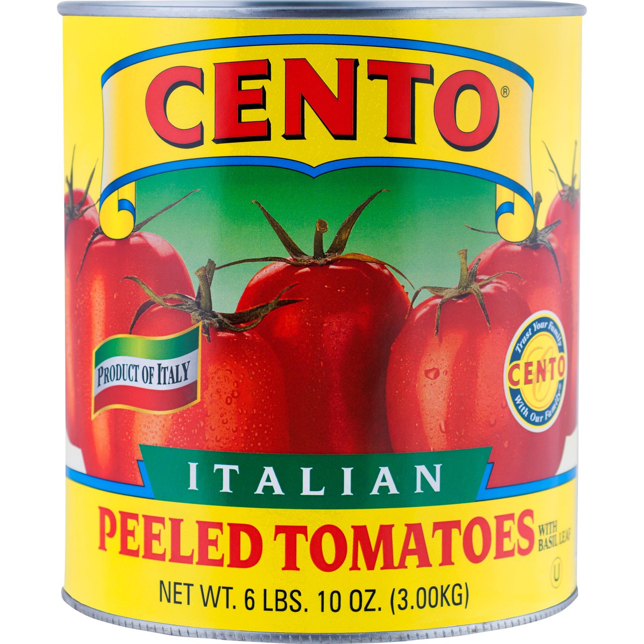 Cento Fine Foods Italian Whole Peeled Tomatoes, 106 oz (6.62 lbs)
