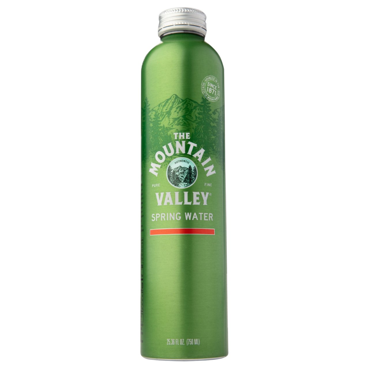 Mountain Valley Spring Water Aluminum 12/750 mL - Image 1
