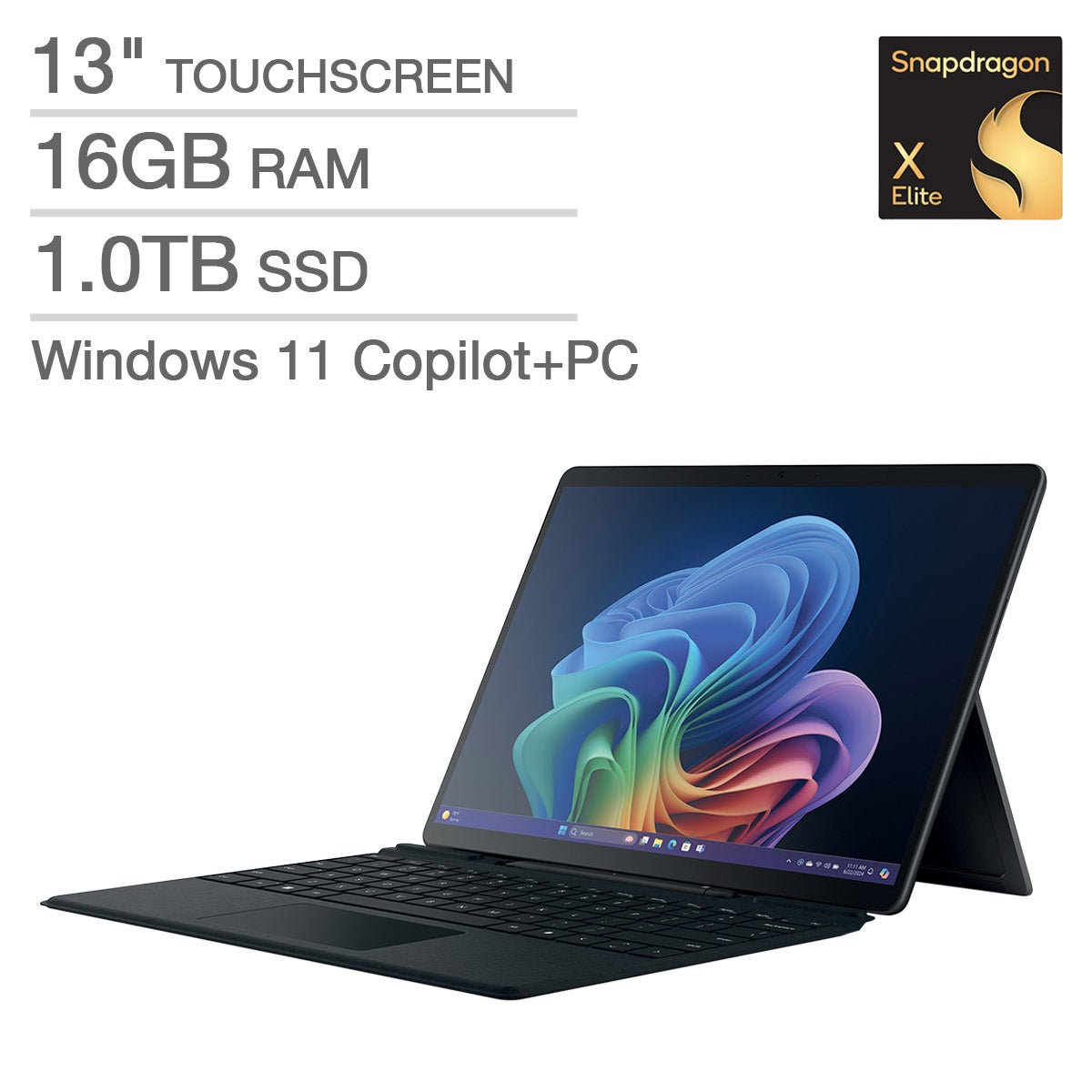 Microsoft Surface Pro Copilot+ PC Bundle with Pro Keyboard & Pen - Image 1