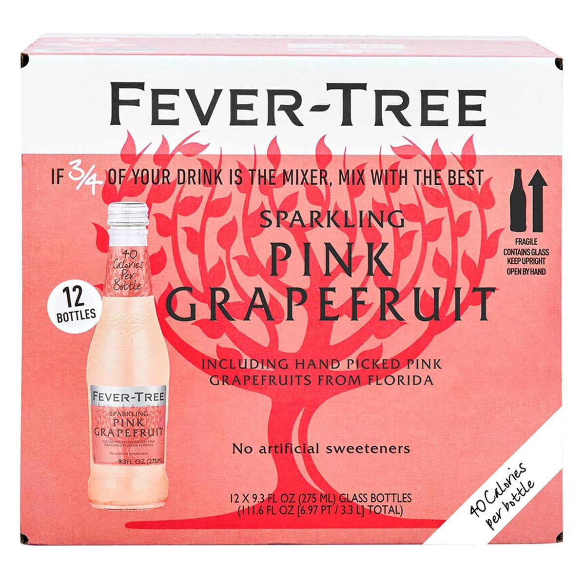 Fever-Tree Sparkling Pink Grapefruit 12/9.3oz - Image 1