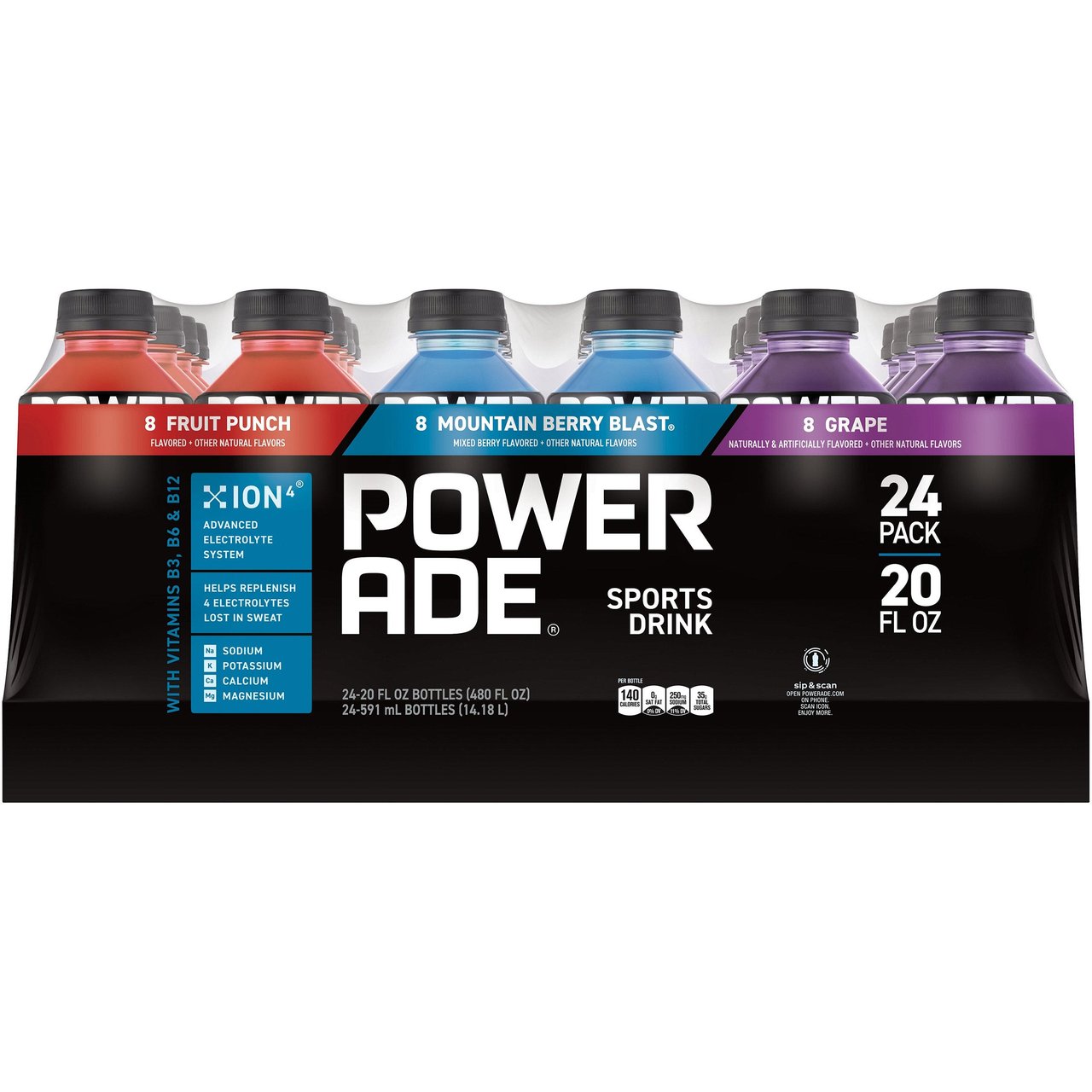 Powerade Original Variety 24/20 oz - Image 1