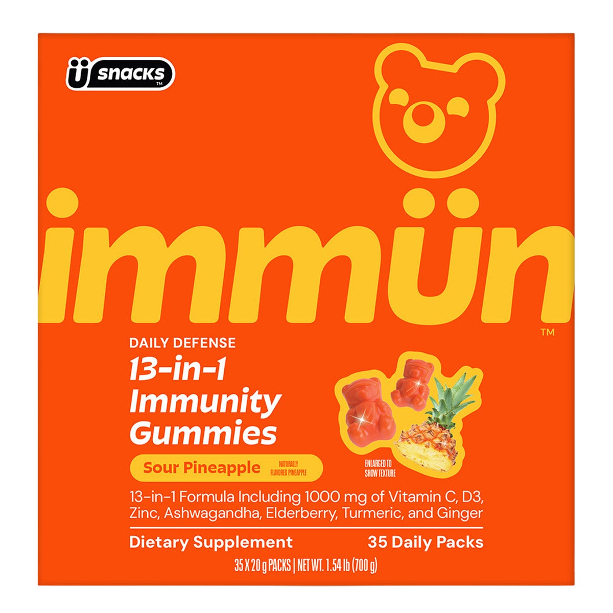 GRUNS IMMUN SUPERFOOD GREENS GUMMIES 35 DAILY PACKS - Image 1