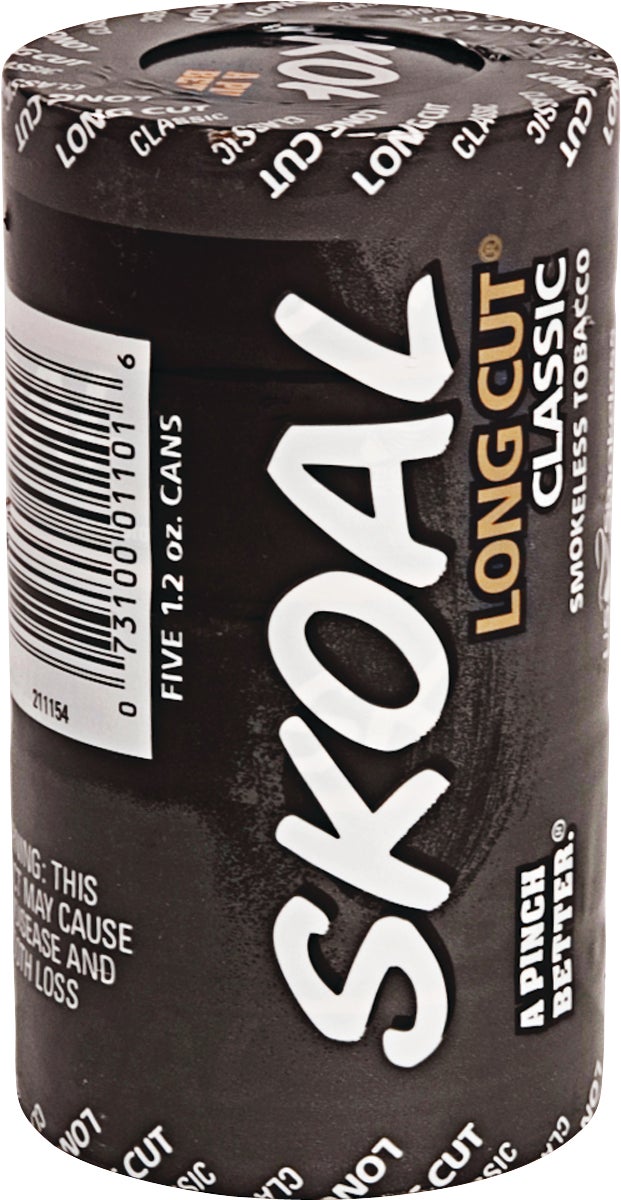 Skoal Long Cut Classic Smokeless Tobacco, 5/1.2 oz Cans