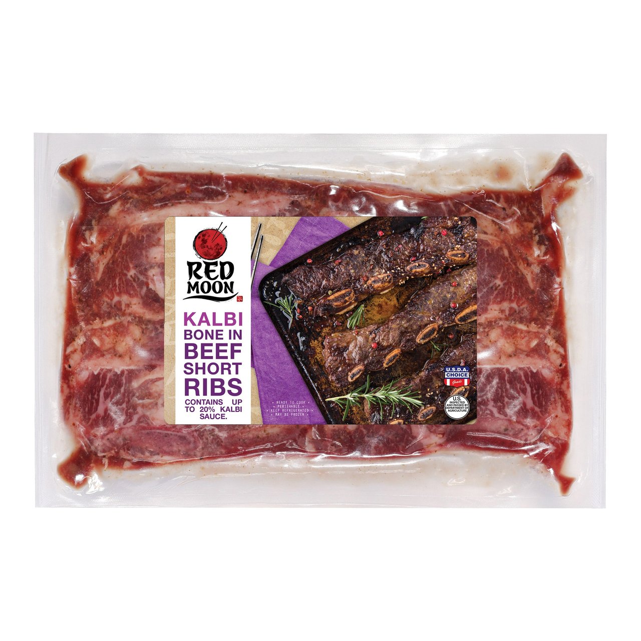 Red Moon Kalbi Bone-In Beef Short Ribs (Price Per Pound) - Image 1