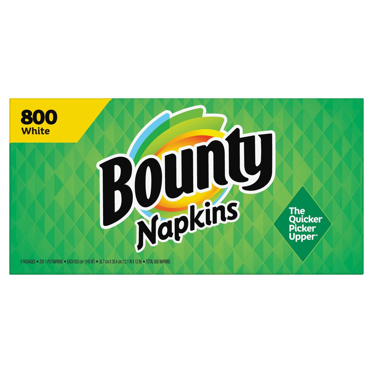 Bounty Quilted Napkins, 1-Ply, 4 Packages of 200 Count (800 Total) - Image 1
