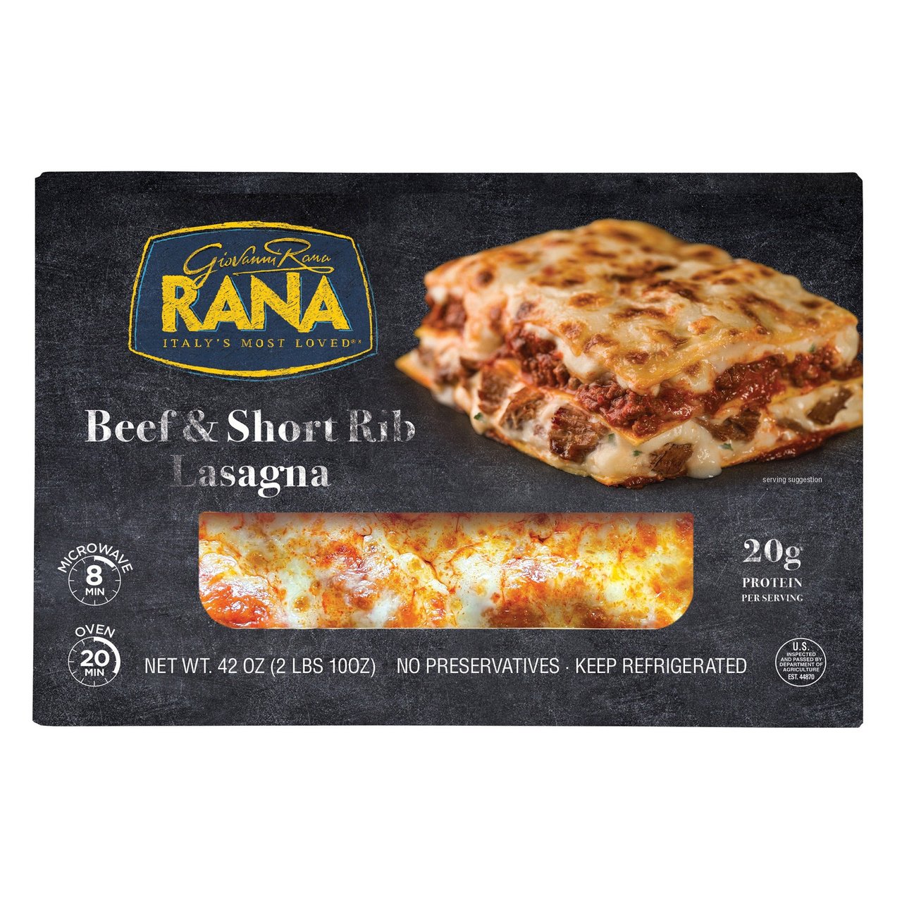 Rana Beef Short Rib Lasagna 42 Ounce Package - Image 1