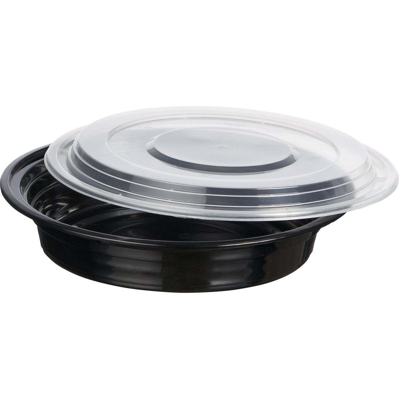Vital International Solutions 48 oz Round Container with Lid, 100 ct - Image 1