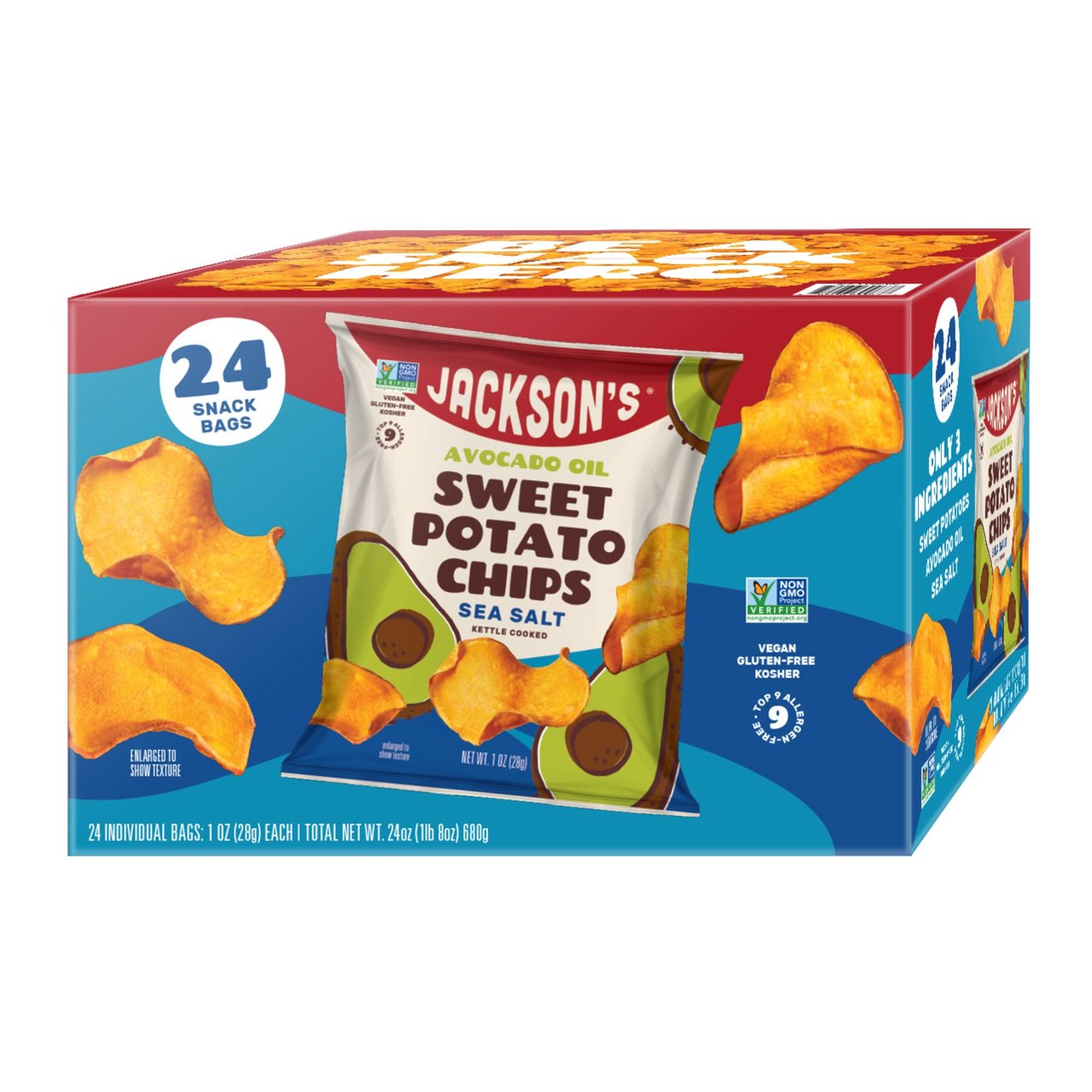 Jackson's Sweet Potato Chips 24 CT - Image 1
