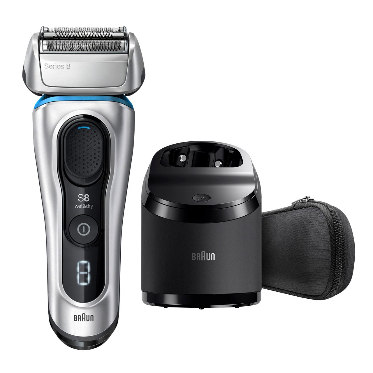 Braun Series 8 Shaver with Clean & Charge System - Image 1