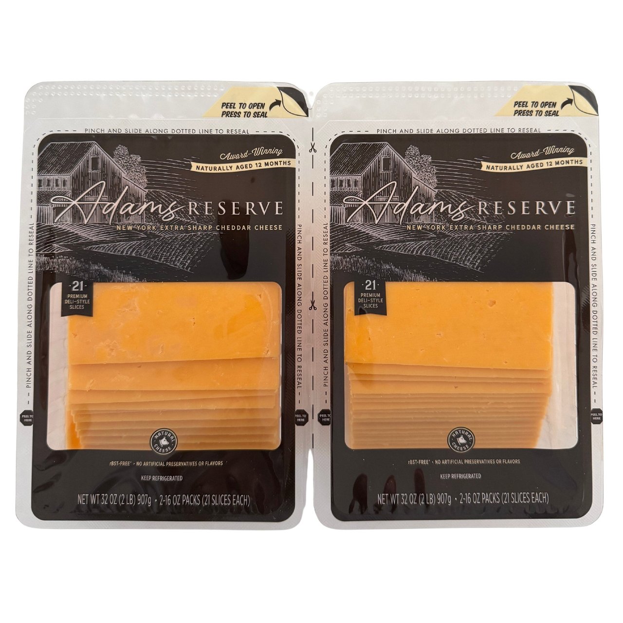 Adams Reserve Extra Sharp Cheddar 32 oz (2 lbs) - Image 1
