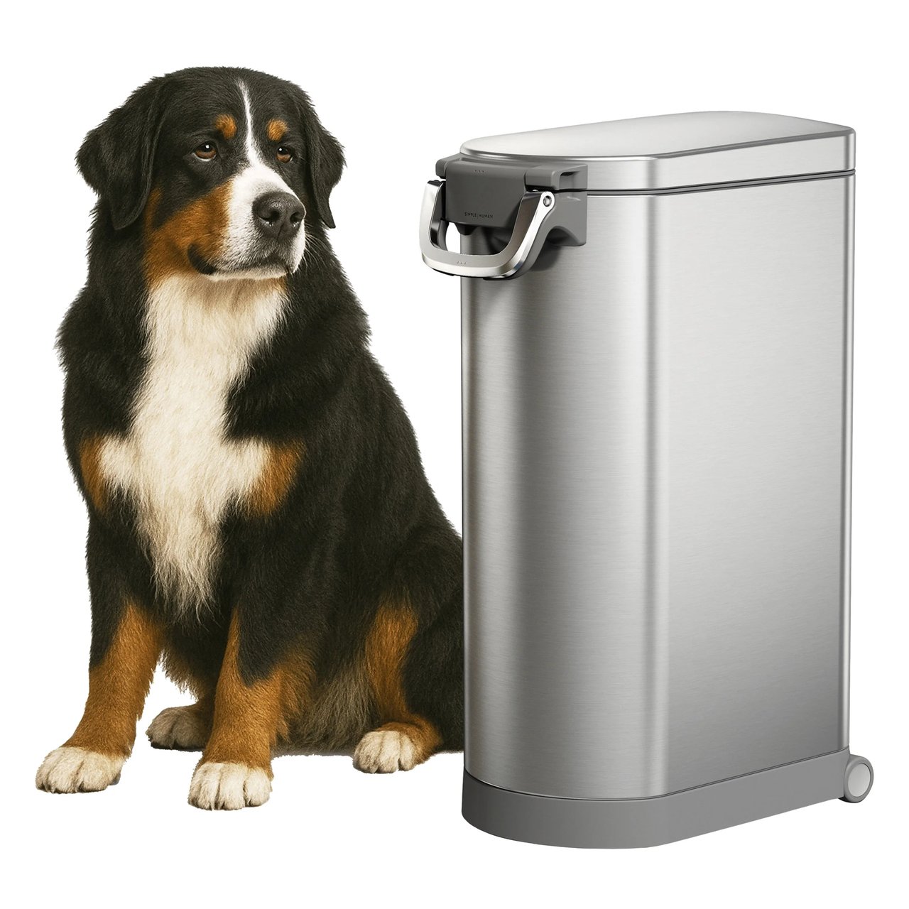 Simplehuman X-Large Pet Food Can Stainless Steel 35L - Image 1