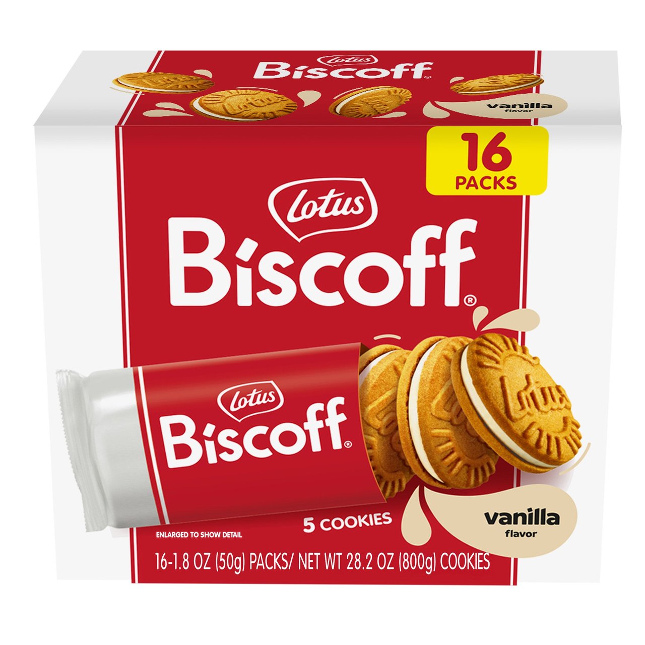Biscoff Vanilla Sandwich Cookies 28.2 Ounce Pack - Image 1