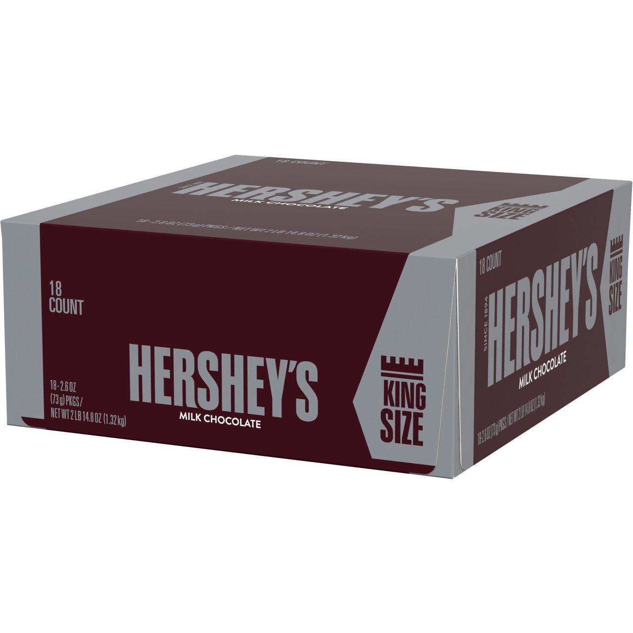 Hershey's Milk Chocolate King Size 18 CT (2.925 lb) - Image 1