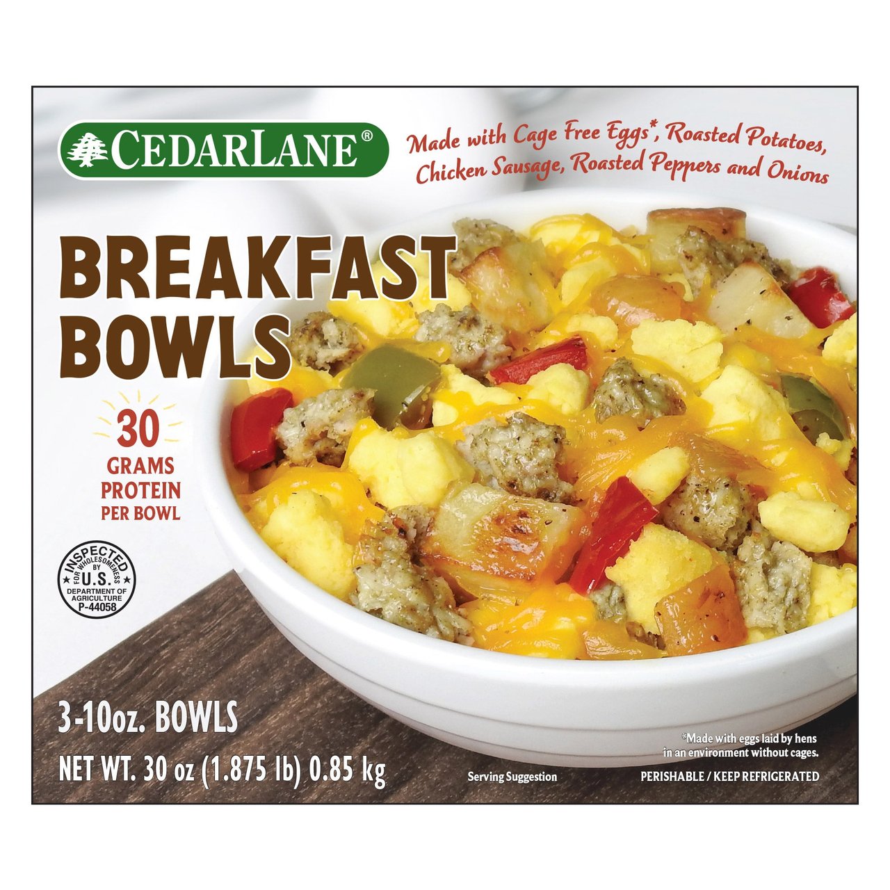 Cedarlane Breakfast Bowls 3/10 oz (1.875 lbs) - Image 1