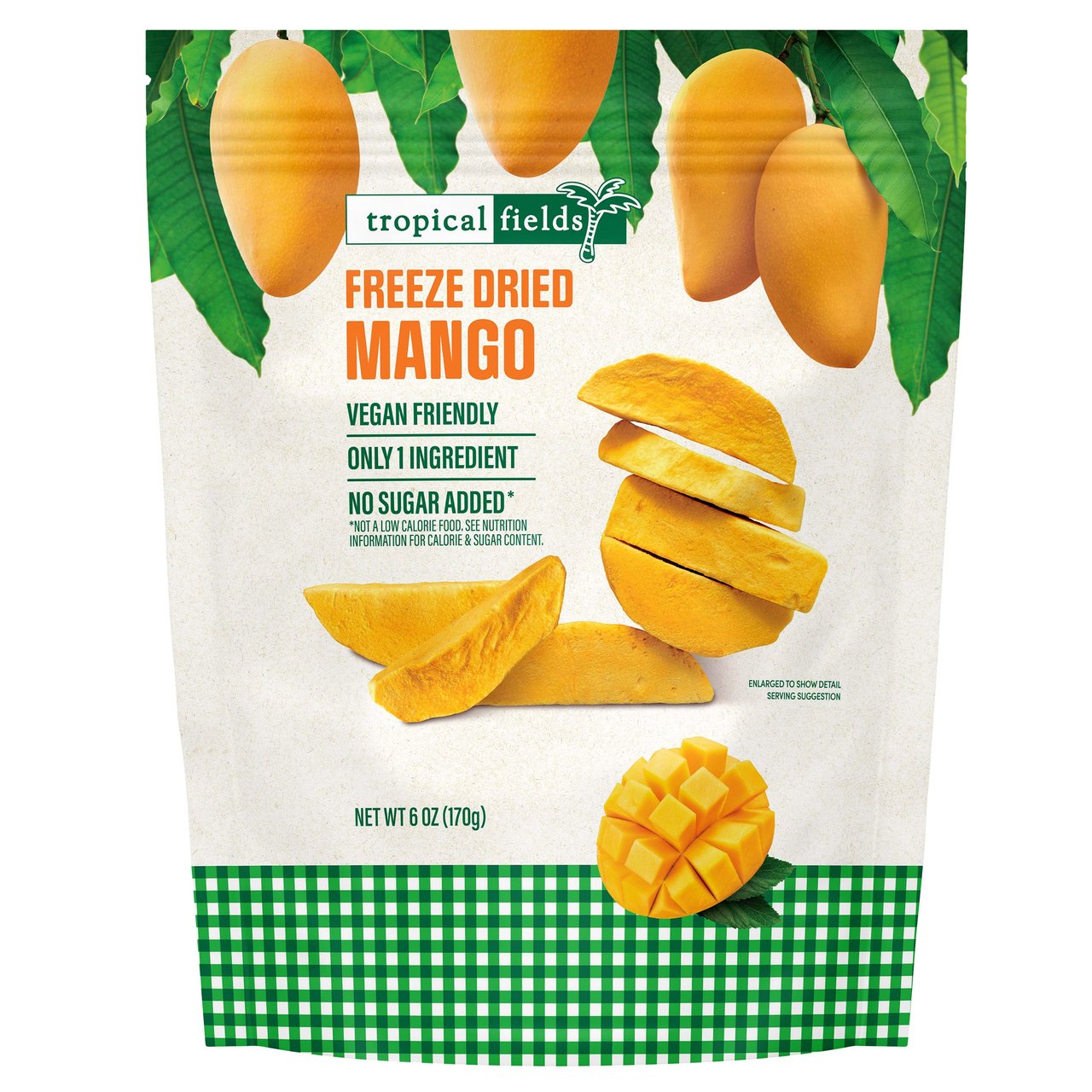TROPICAL FIELDS FREEZE DRIED MANGO 6 OZ - Image 1