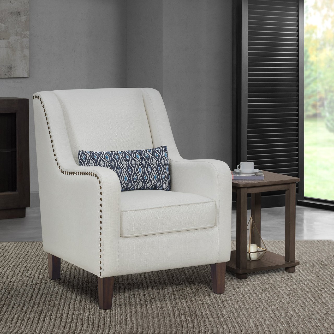 True Innovations Mila Fabric Accent Chair - Image 1