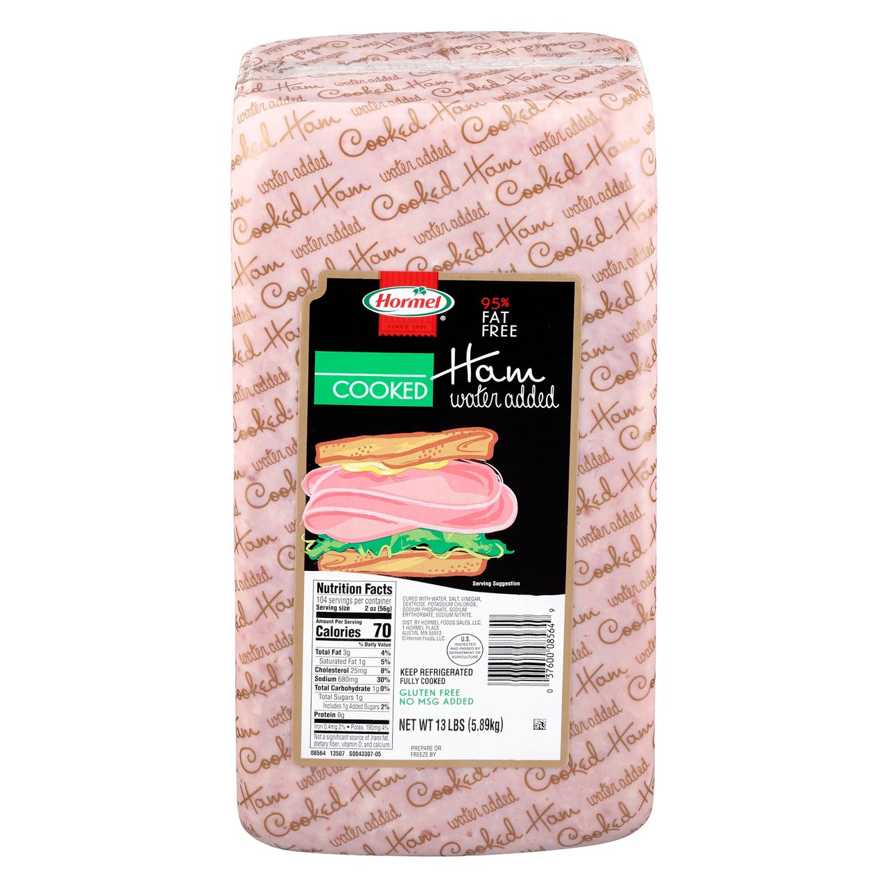 Hormel Cooked Ham, 13 lbs - Image 1