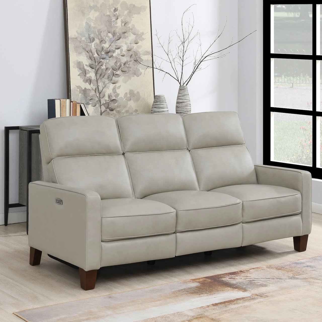 Jackston Leather Power Reclining Sofa with Power Headrest - Image 1