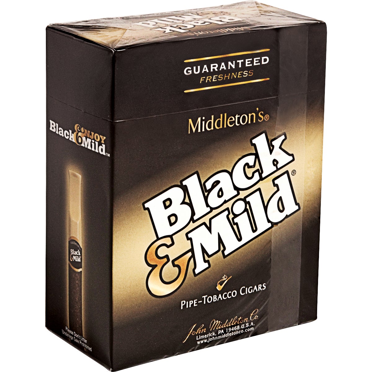 Black & Mild Original Pipe Tobacco Cigarillos, 10-Pack of 5 Count - Image 1