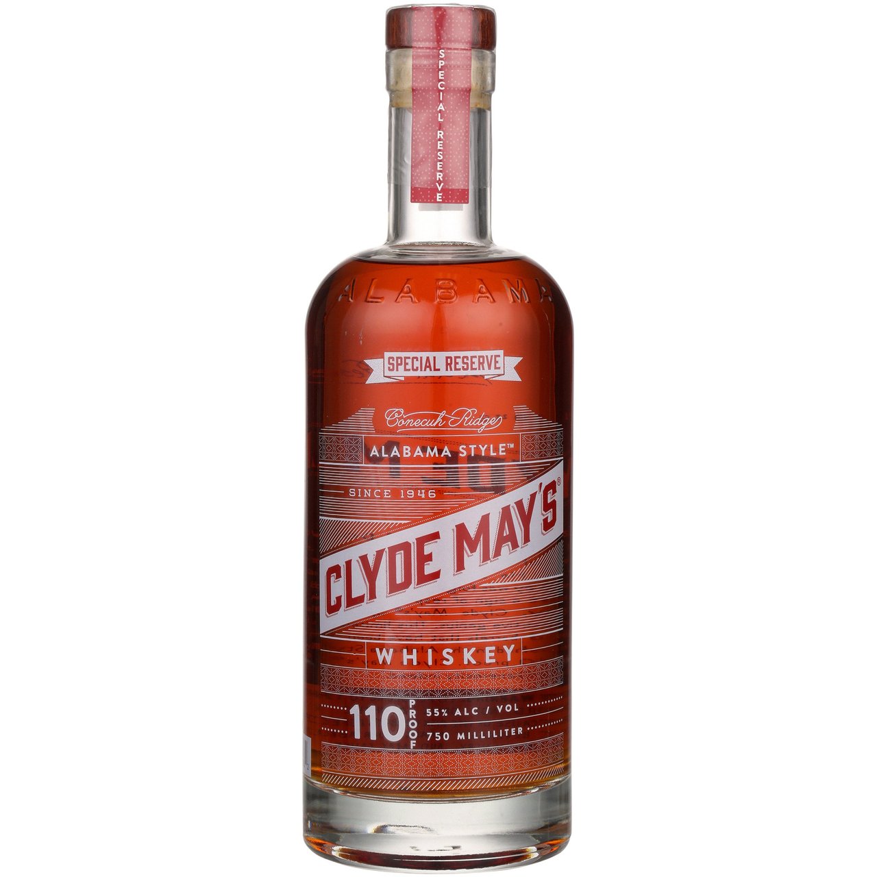 Clyde May's 85 Proof Alabama Style Whiskey 750ml