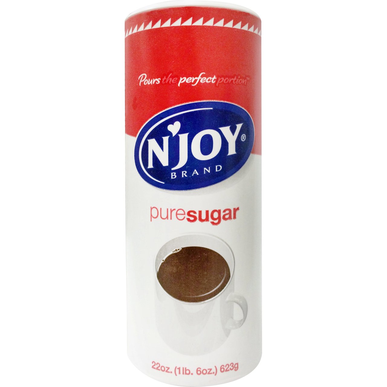 N'Joy Pure Sugar Canisters, 8-Count, 22 oz - Image 1