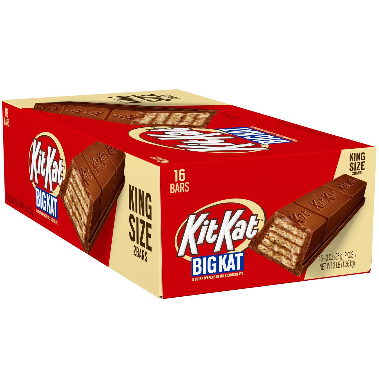 Kit Kat Big Kat King Size, 3 oz, 16 Count - Image 1