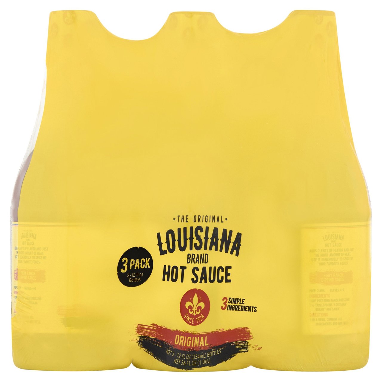 Louisiana Brand Hot Sauce, 3-Pack / 12 oz Each - Image 1