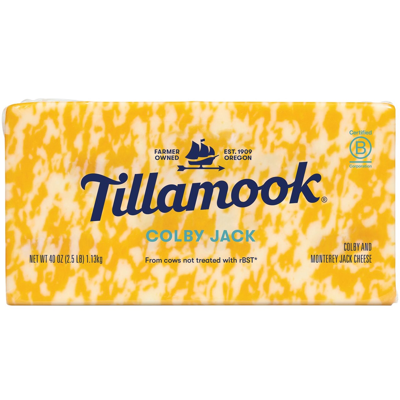 Tillamook Colby Jack Cheese, 2.5 lb Block - Image 1