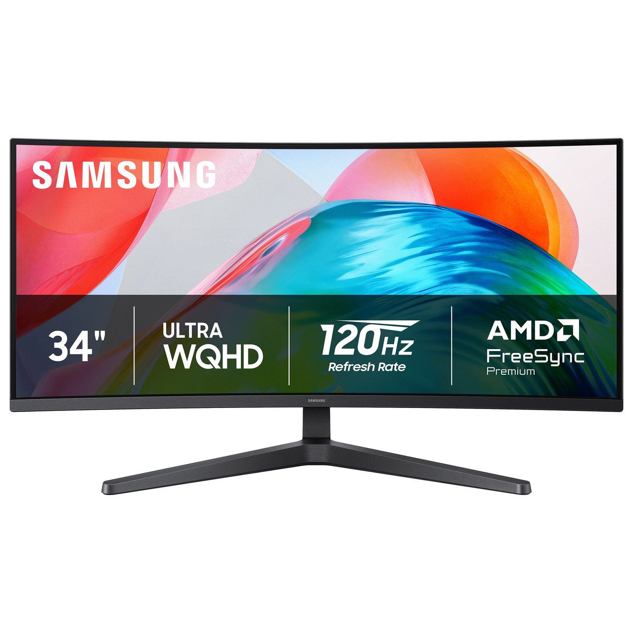 Samsung 34" ViewFinity S65UC UWQHD (3440 x 1440) 120Hz Curved Ultrawide Monitor - Image 1
