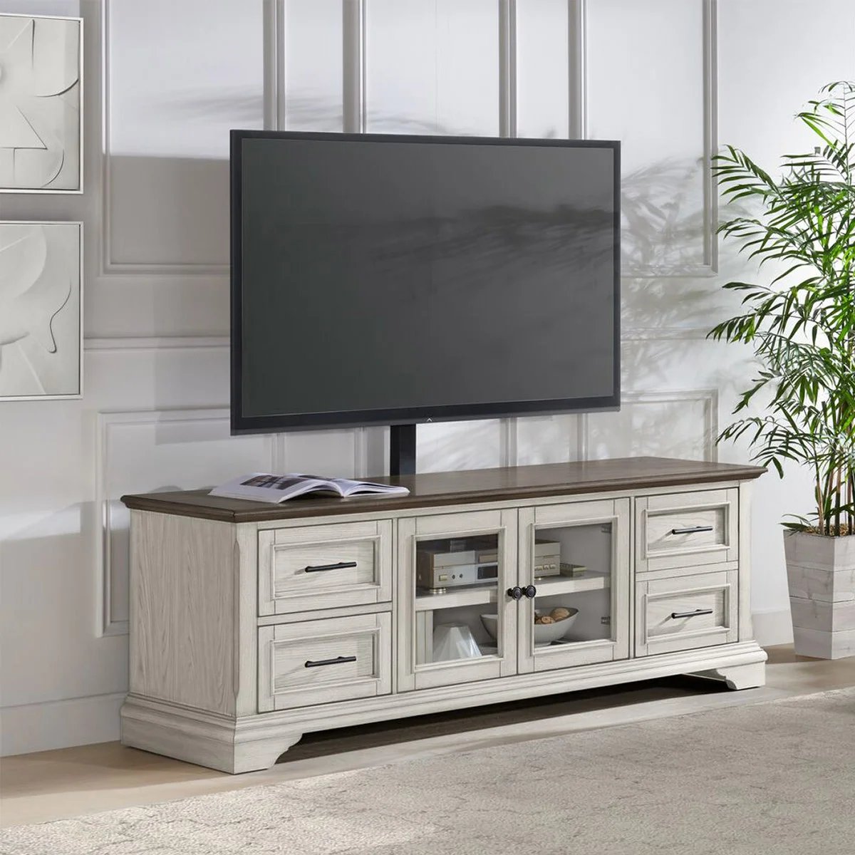 Bayside Furnishings Holden 72" TV Console 3-in-1 - Image 1