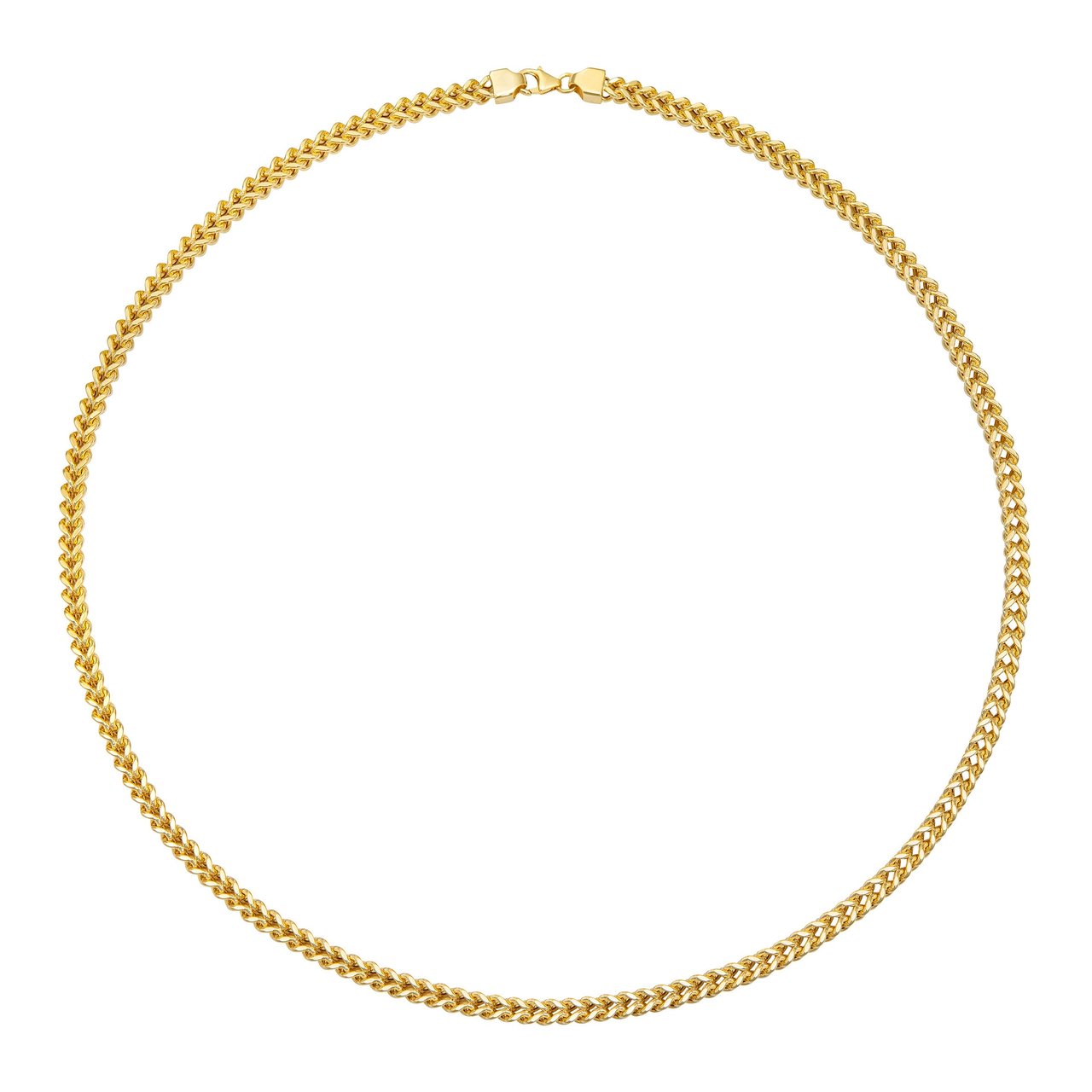 14KT Yellow Gold Franco Chain 24" Made in Italy - Image 1