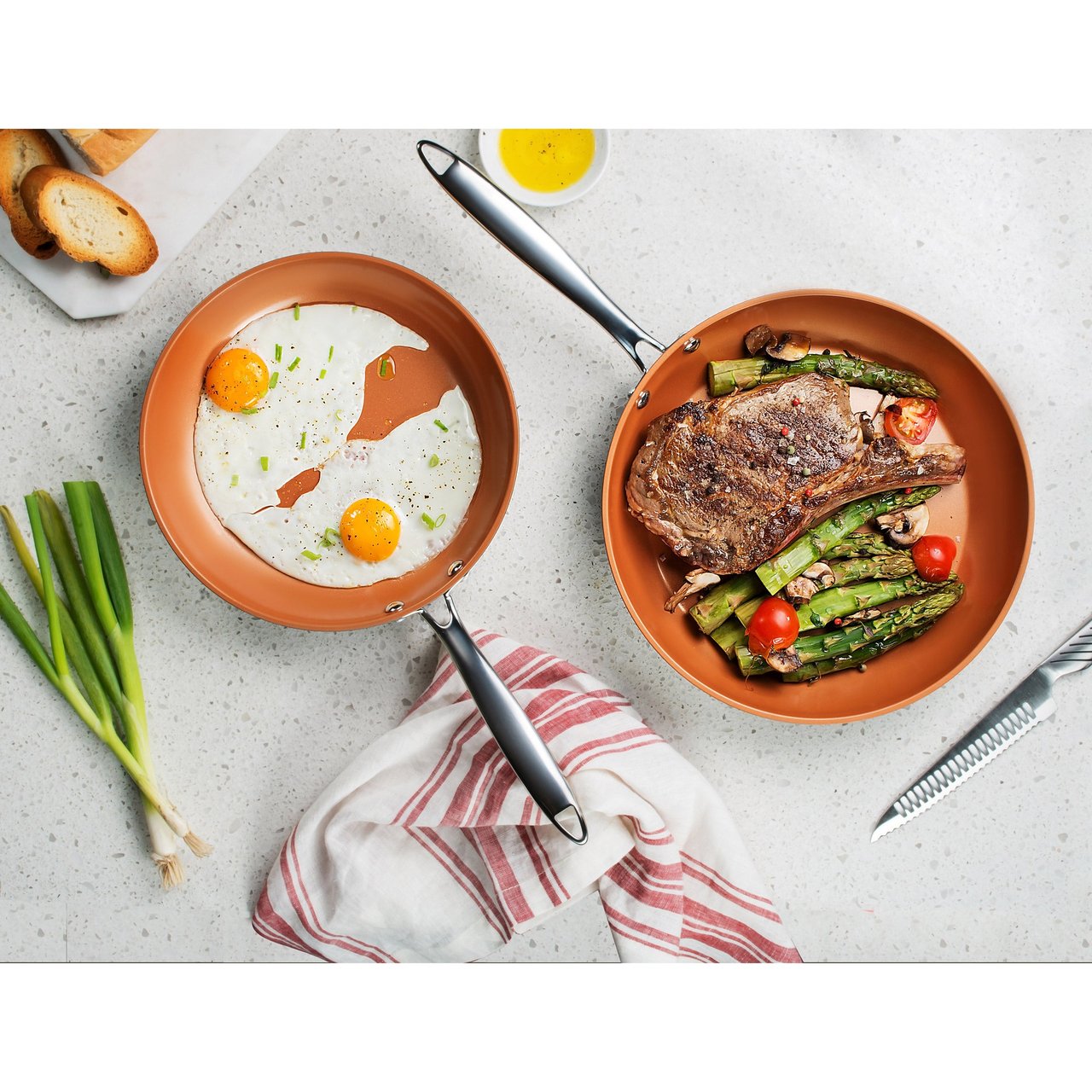 Gotham Steel Pro 2-Piece Fry Pans - Image 1