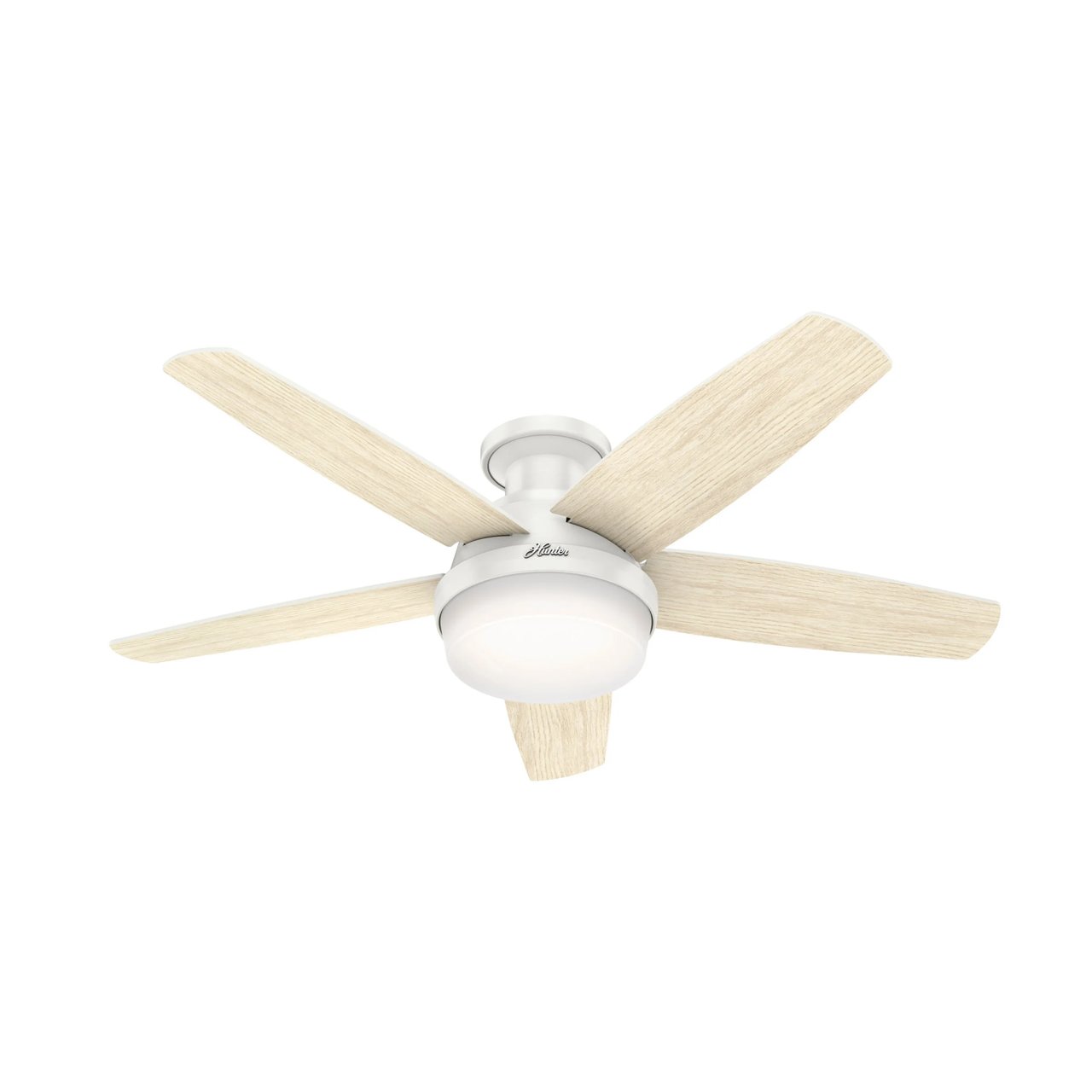 Hunter Avia Low Profile LED 48" Ceiling Fan - White - Image 1