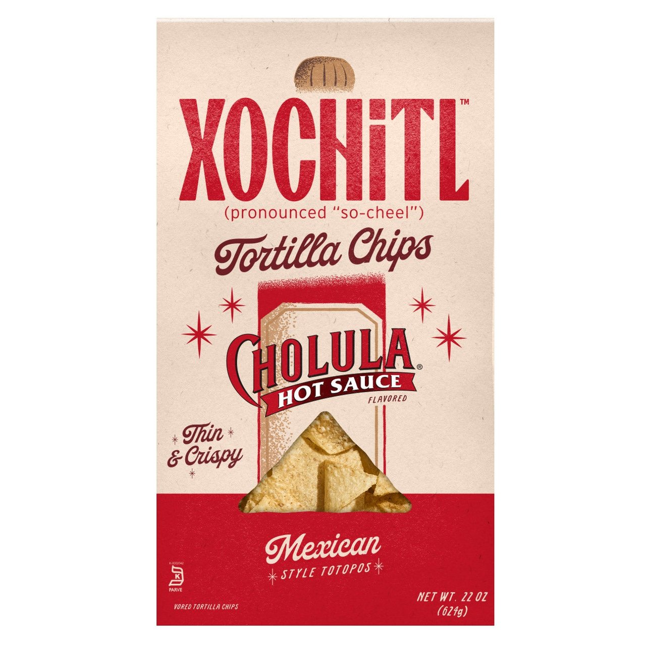 Xochitl & Cholula Hot Sauce Tortilla Chips, 22 oz - Image 1